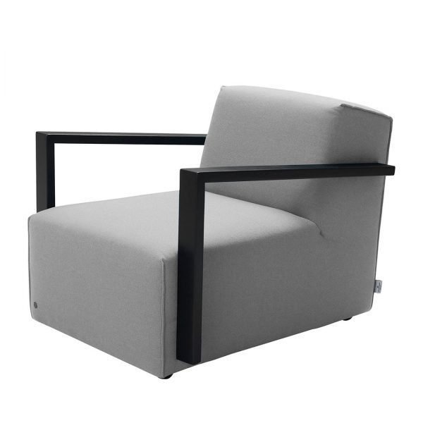 Sessel Lazy Webstoff - Ohne Hocker - Hellgrau Sessel Lazy Webstoff - Ohne Hocker - Hellgrau