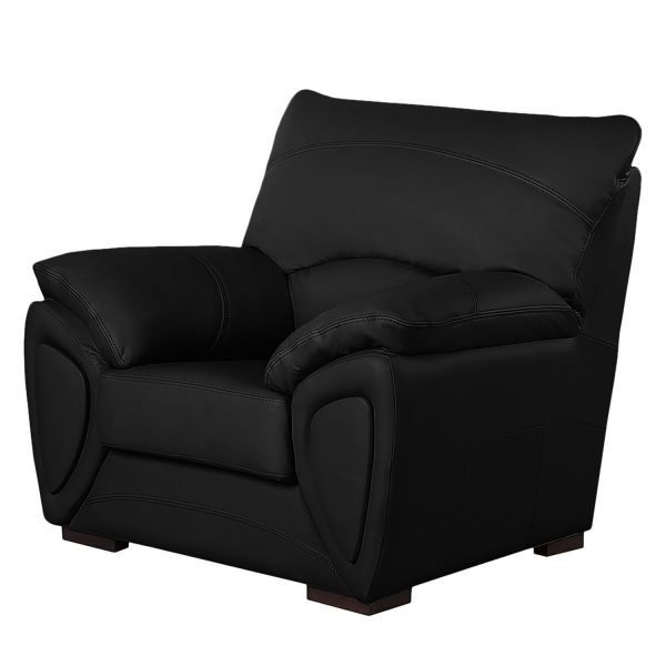Sessel Luzzi - Kunstleder - Schwarz Sessel Luzzi - Kunstleder - Schwarz