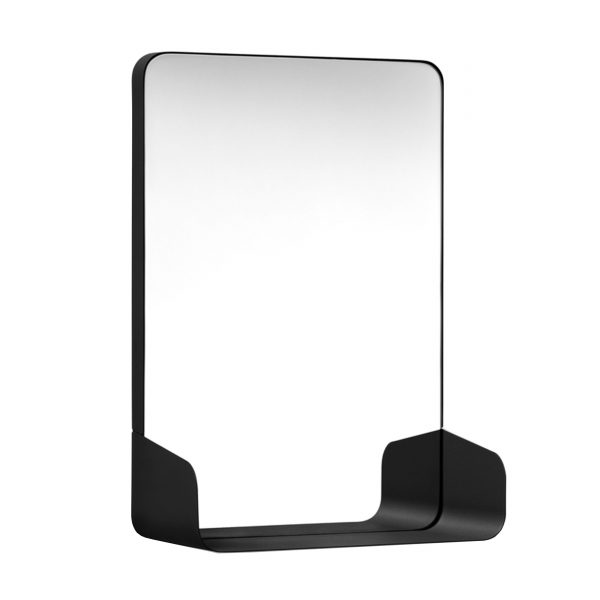 Shelf Wandspiegel mit Ablage schwarz Shelf Wandspiegel mit Ablage schwarz