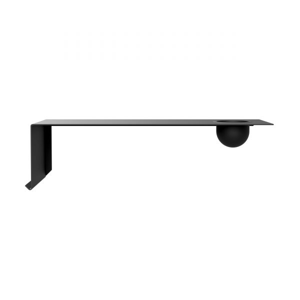 Shelve01 Wandregal mit Schale rechts schwarz Shelve01 Wandregal mit Schale rechts schwarz