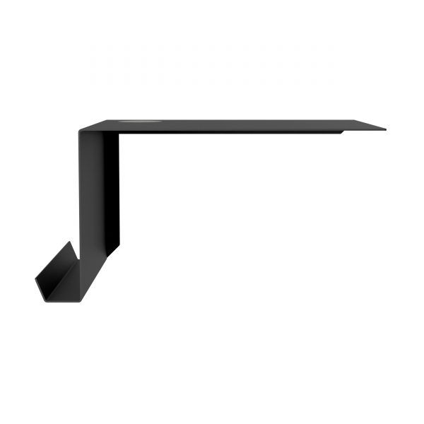 Shelve02 Wandregal mit Kabeldurchlass links schwarz Shelve02 Wandregal mit Kabeldurchlass links schwarz