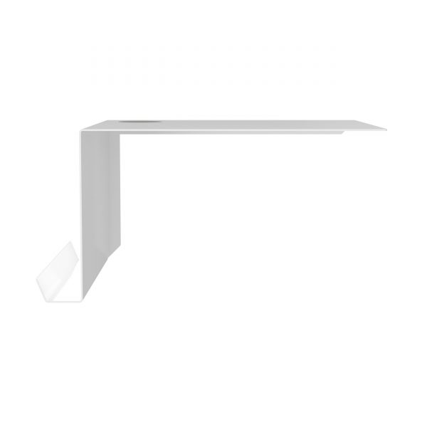 Shelve02 Wandregal mit Kabeldurchlass links weiß Shelve02 Wandregal mit Kabeldurchlass links weiß