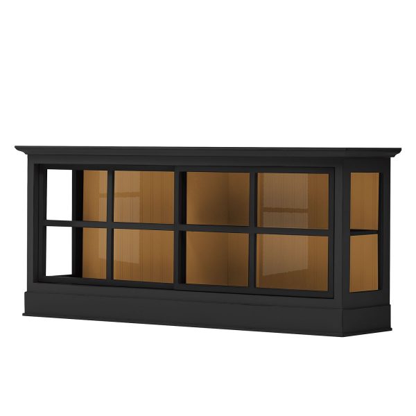 Sideboard Azjana I - Pinie teilmassiv - Schwarz / Pinie Honig Sideboard Azjana I - Pinie teilmassiv - Schwarz / Pinie Honig