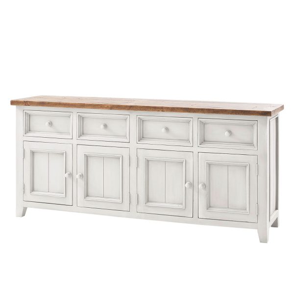 Sideboard Balignton II - Kiefer massiv - Weiß Sideboard Balignton II - Kiefer massiv - Weiß