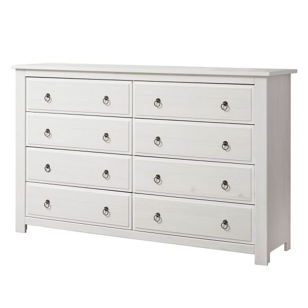 Sideboard Straightly - Kiefer massiv - Weiß Sideboard Straightly - Kiefer massiv - Weiß
