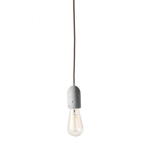 Socket Beton Pendelleuchte braun Socket Beton Pendelleuchte braun