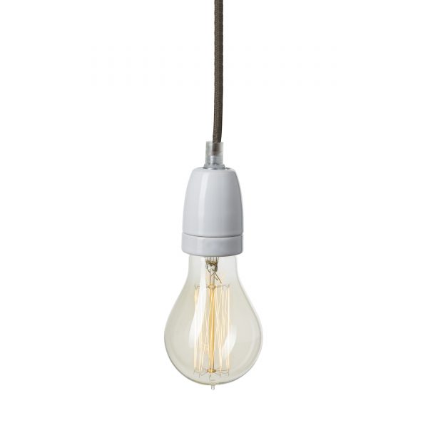 Socket Porzellan Pendelleuchte braun Socket Porzellan Pendelleuchte braun