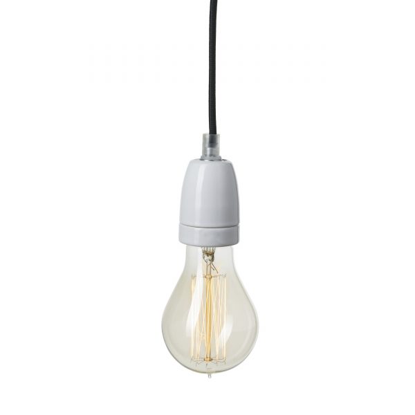 Socket Porzellan Pendelleuchte schwarz Socket Porzellan Pendelleuchte schwarz