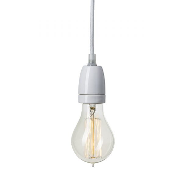 Socket Porzellan Pendelleuchte weiss Socket Porzellan Pendelleuchte weiss