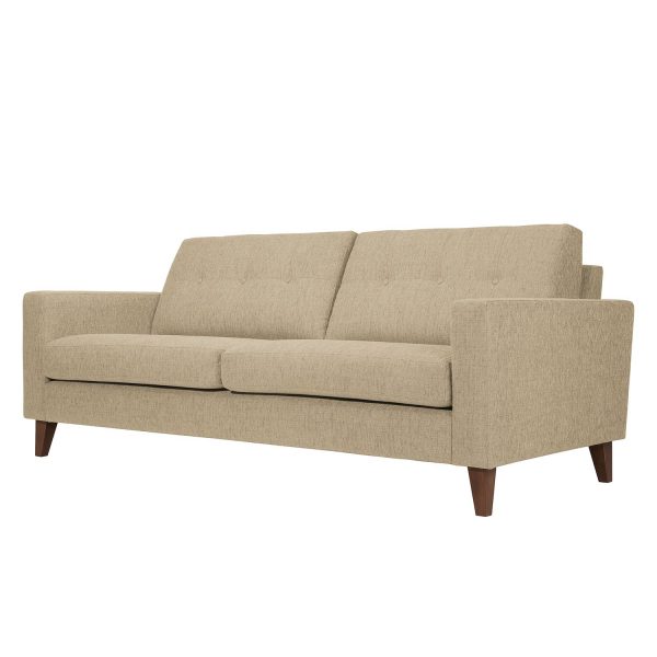 Sofa Cooper (3-Sitzer) Webstoff - Stoff Akenia Beige Sofa Cooper (3-Sitzer) Webstoff - Stoff Akenia Beige