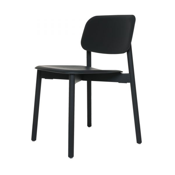 Soft Edge Stuhl in Eiche schwarz matt Soft Edge Stuhl in Eiche schwarz matt