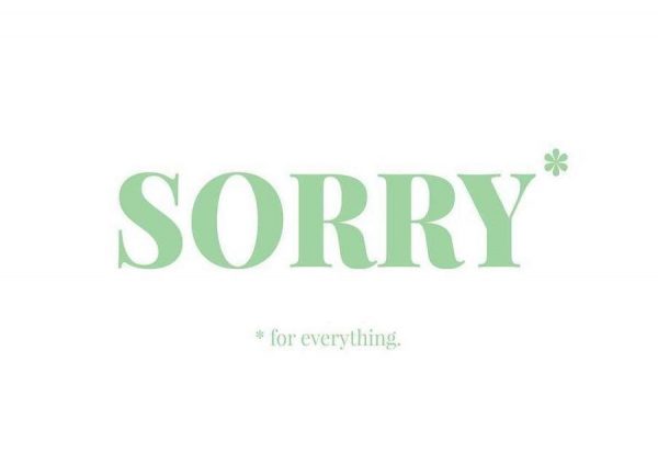 Sorry Leinwandbild Sorry Leinwandbild