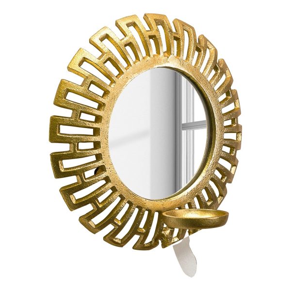 Spiegeldeko Mirror Goldfarben - Aluminium - Gold Spiegeldeko Mirror Goldfarben - Aluminium - Gold