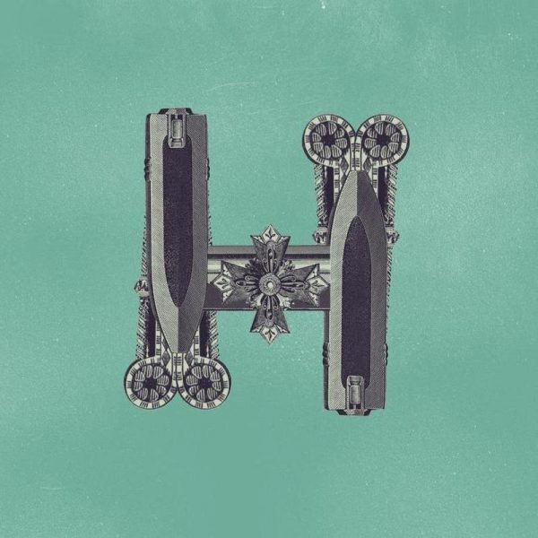 Steampunk Alphabet Letter H Leinwandbild Steampunk Alphabet Letter H Leinwandbild
