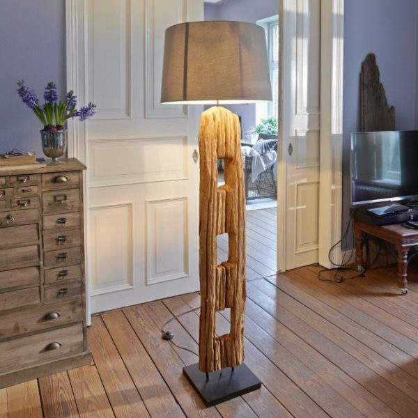 Stehlampe Custer natur Schirm: H/Ø ca. 35/55 cm Stehlampe Custer natur Schirm: H/Ø ca. 35/55 cm