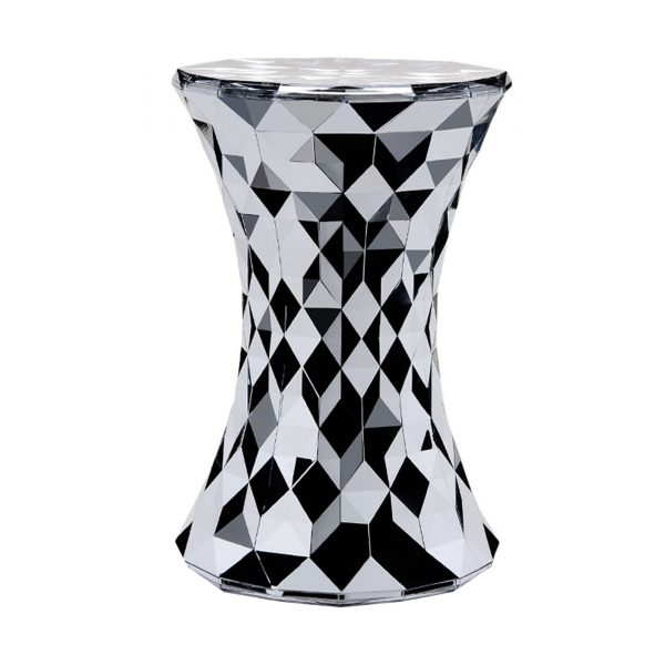 Stone Hocker in Chrom Stone Hocker in Chrom