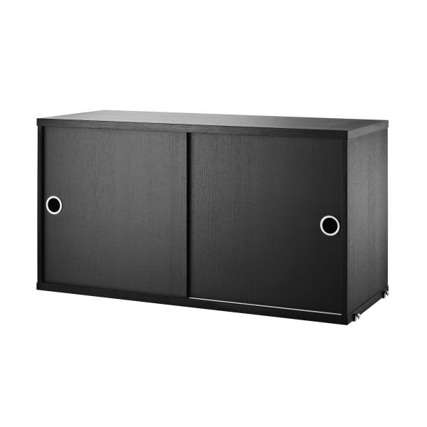 String System Schrankelement schwarz String System Schrankelement schwarz