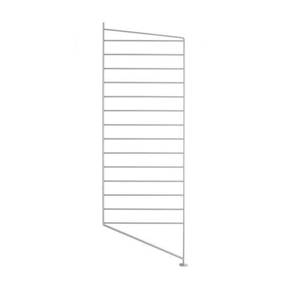 String System Seitenteil mit Standfuß 85 grau String System Seitenteil mit Standfuß 85 grau