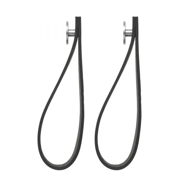 Stropp Wandhaken 2er-Set schwarz-silber Stropp Wandhaken 2er-Set schwarz-silber