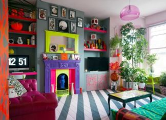In London, a Color-Clashing Punk’s Bright & Vivacious Flat