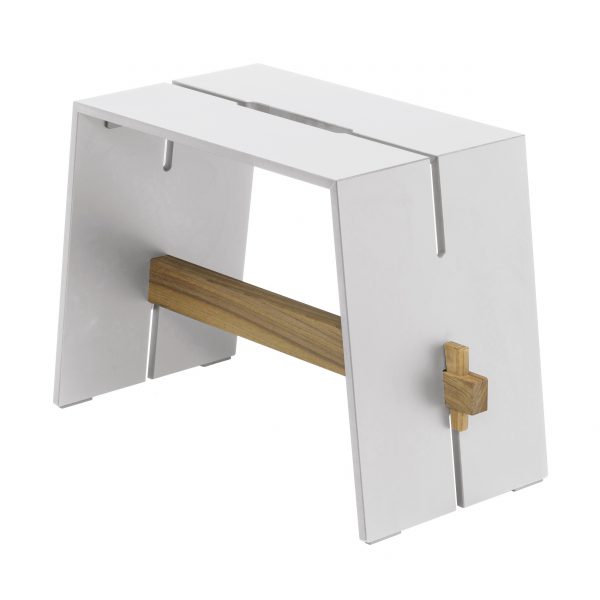 Tension Hocker und Beistelltisch CCL Nussbaum Tension Hocker und Beistelltisch CCL Nussbaum