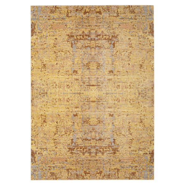 Teppich Abella Vintage - Kunstfaser - Gelb / Hellgrau - 152 x 243 cm Teppich Abella Vintage - Kunstfaser - Gelb / Hellgrau - 152 x 243 cm