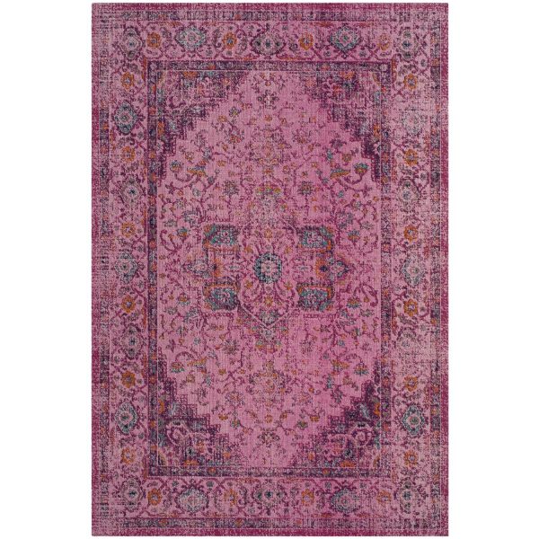 Teppich Alvita - Mischgewebe - Pink - 91 x 152 cm Teppich Alvita - Mischgewebe - Pink - 91 x 152 cm