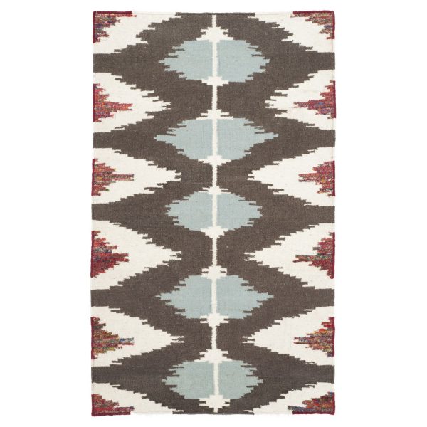 Teppich Dalton Dhurrie - Mischgewebe - Mehrfarbig - 91 x 152 cm Teppich Dalton Dhurrie - Mischgewebe - Mehrfarbig - 91 x 152 cm