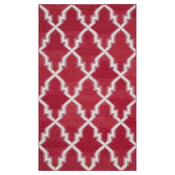 Teppich Nico - Rot/Creme - 92 x 153 cm Teppich Nico - Rot/Creme - 92 x 153 cm