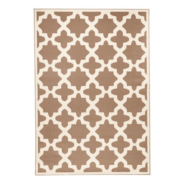 Teppich Noble - Kunstfaser - Hellbraun / Creme - 70 x 140 cm Teppich Noble - Kunstfaser - Hellbraun / Creme - 70 x 140 cm