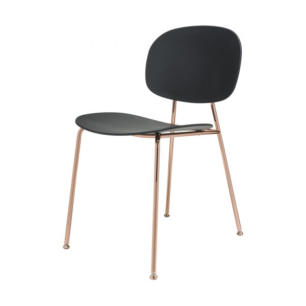 Tondina Pop Stuhl kupfer-schwarz Tondina Pop Stuhl kupfer-schwarz