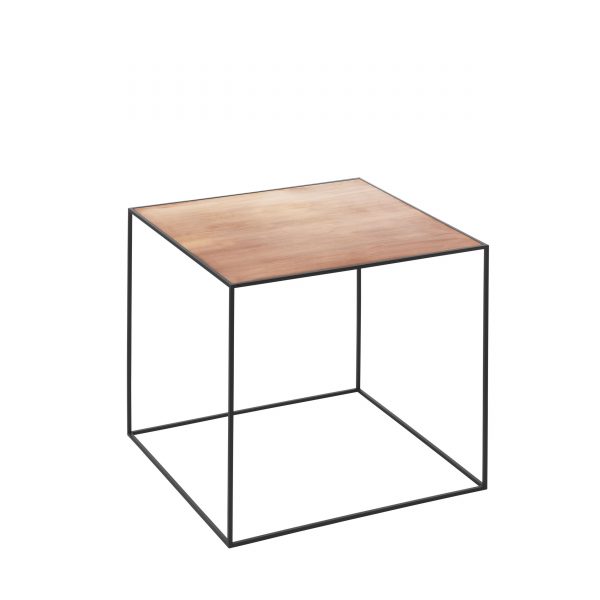Twin Beistelltisch 42x42 kupfer-schwarz Twin Beistelltisch 42x42 kupfer-schwarz