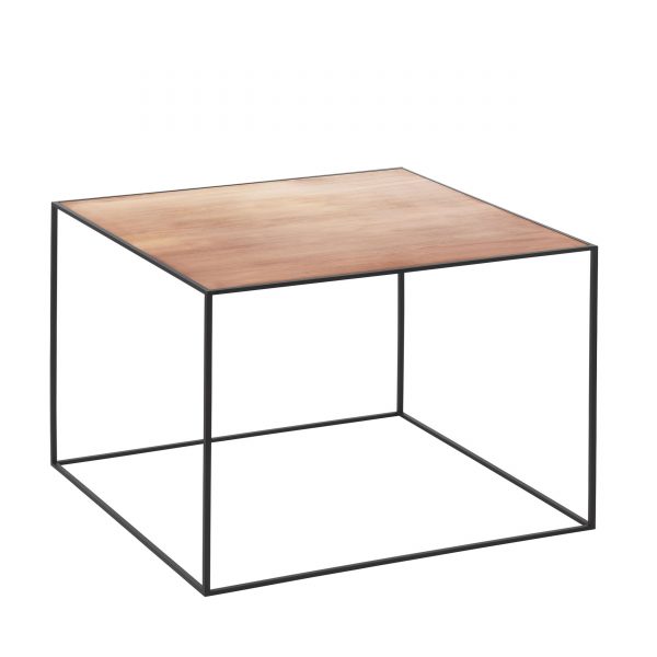 Twin Beistelltisch 49x49 kupfer-schwarz Twin Beistelltisch 49x49 kupfer-schwarz