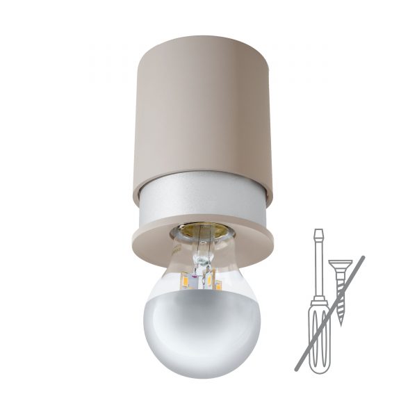 Twister Lighting® Deckenleuchte sand silber Twister Lighting® Deckenleuchte sand silber