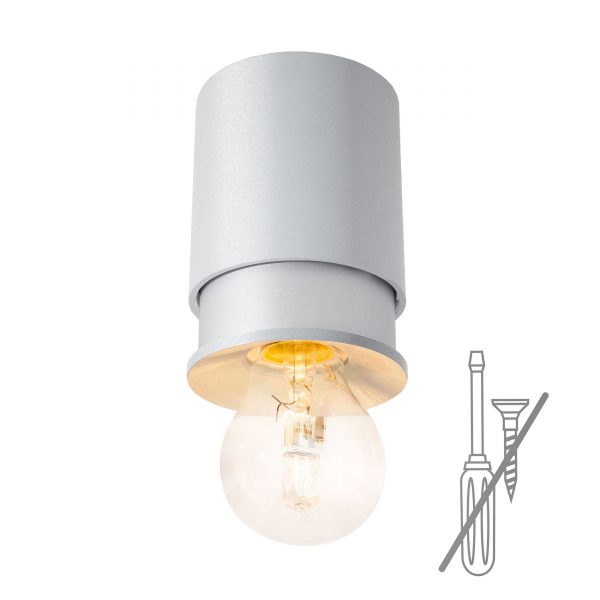 Twister Lighting® Deckenleuchte silber Twister Lighting® Deckenleuchte silber
