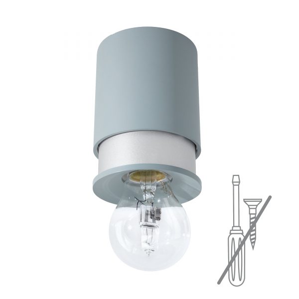 Twister Lighting® Deckenleuchte taupe silber Twister Lighting® Deckenleuchte taupe silber