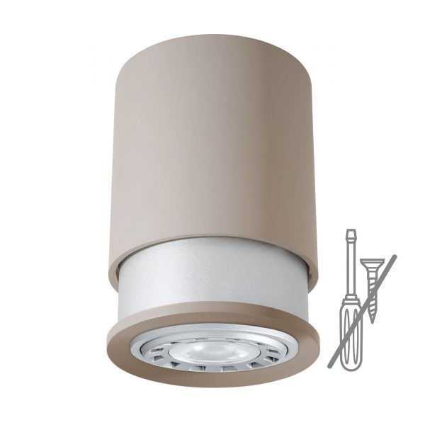 Twister Lighting® Spot sand-silber Twister Lighting® Spot sand-silber
