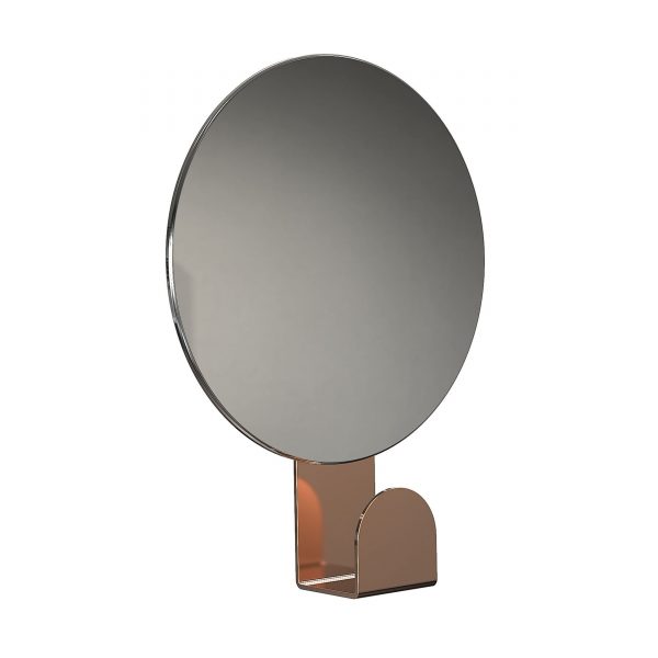 Unu Wandspiegel mit Haken rund Unu Wandspiegel mit Haken rund