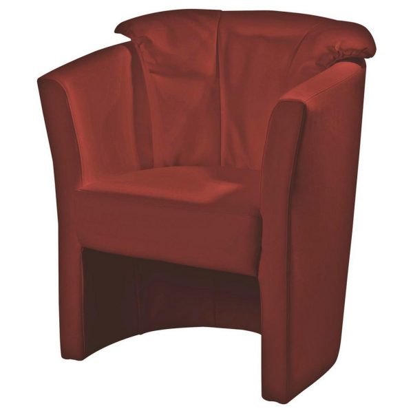 VENDA SESSEL Echtleder Rot VENDA SESSEL Echtleder Rot
