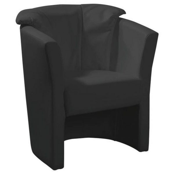 VENDA SESSEL Echtleder Schwarz VENDA SESSEL Echtleder Schwarz