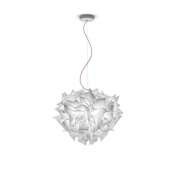 Veli Couture Pendelleuchte 42 weiss-rot Veli Couture Pendelleuchte 42 weiss-rot