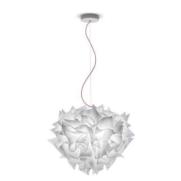 Veli Couture Pendelleuchte 60 weiss-rot Veli Couture Pendelleuchte 60 weiss-rot