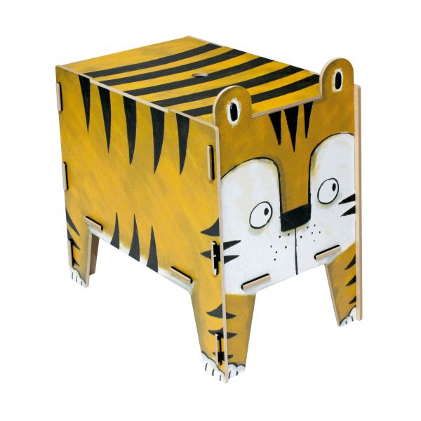 Vierbeiner Hocker und Beistelltisch Tiger Vierbeiner Hocker und Beistelltisch Tiger