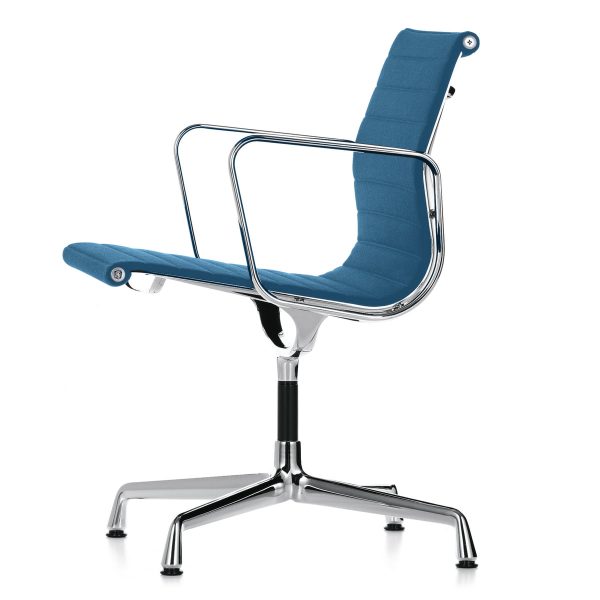 Vitra - EA 108 Bürostuhl Chrom mit Armlehnen Vitra - EA 108 Bürostuhl Chrom mit Armlehnen