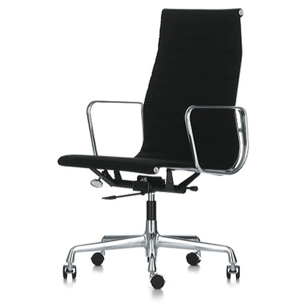 Vitra - EA 119 Bürostuhl Chrom mit Armlehnen Vitra - EA 119 Bürostuhl Chrom mit Armlehnen
