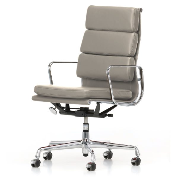 Vitra - EA 219 Soft Pad Bürostuhl Chrom mit Armlehnen Vitra - EA 219 Soft Pad Bürostuhl Chrom mit Armlehnen