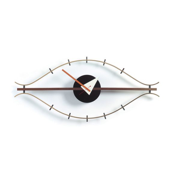 Vitra - Eye Clock WanduhrNussbaum NaturT:7 H:34 B:76 Vitra - Eye Clock WanduhrNussbaum NaturT:7 H:34 B:76