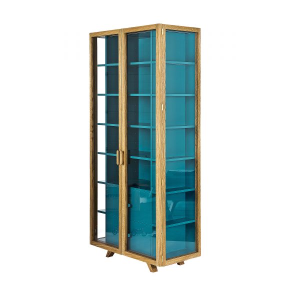 Vitrina Cabinet Vitrinenschrank blau Vitrina Cabinet Vitrinenschrank blau