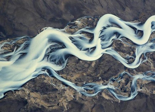 Volcano in Iceland as projection Leinwandbild Volcano in Iceland as projection Leinwandbild