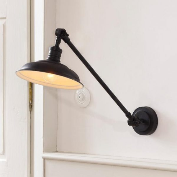 Wandlampe Tahani antikschwarz H/B/T ca. 18/24/80 cm Wandlampe Tahani antikschwarz H/B/T ca. 18/24/80 cm